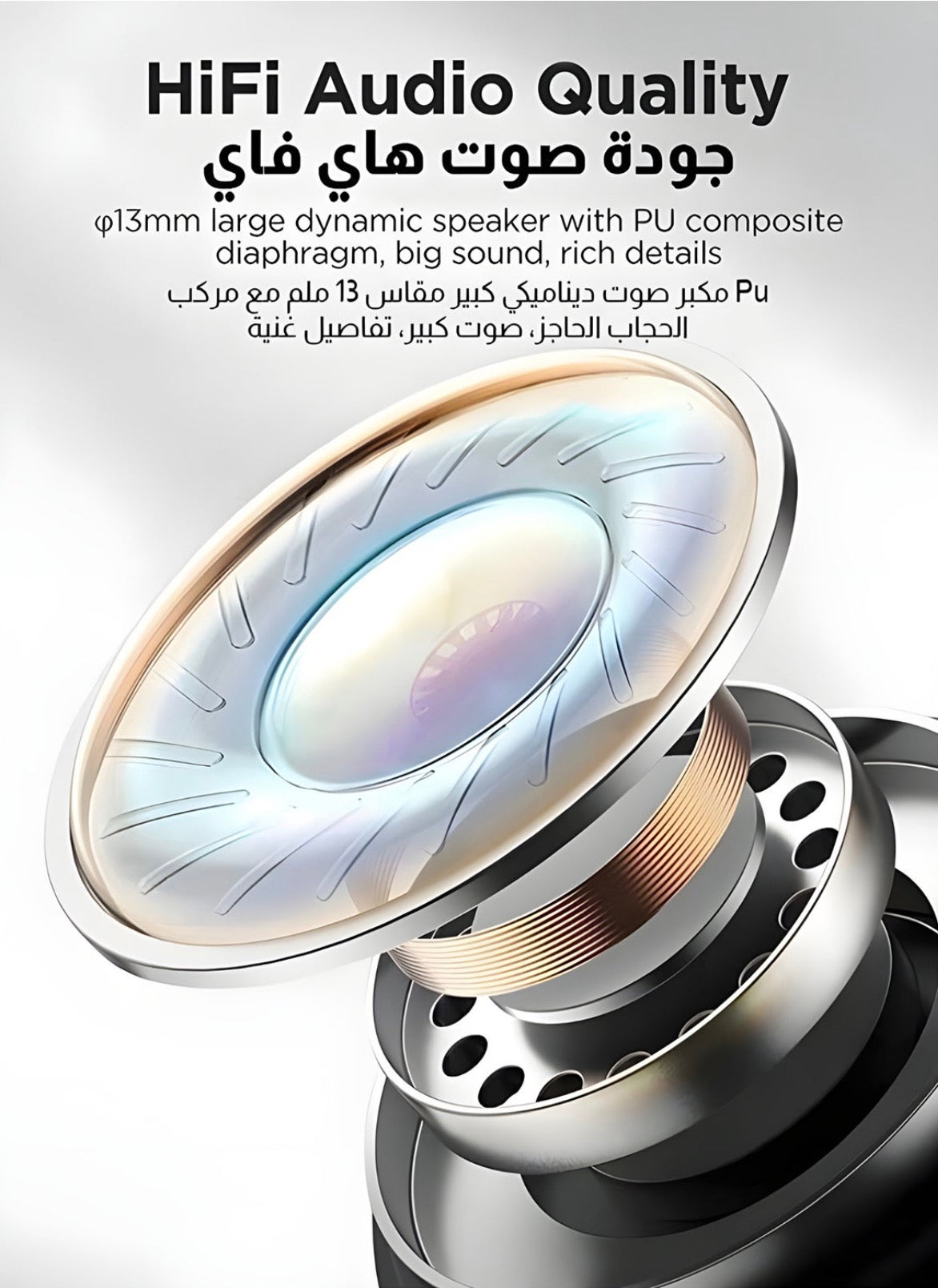 JOYROOM JR-TOS TWS Semi In-Ear
Wireless Earbuds - Bluetooth 5.1, Smart Touch Control, Pop-Up Auto Pairing, Wireless Charging Power Box with Anti-Fingerprint Silicone Case (Standard 2026 Version - White)